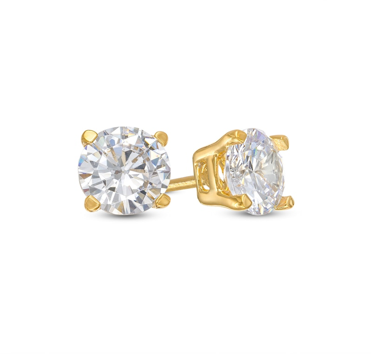 Diamond Solitaire Stud Earrings - 1.00 ct