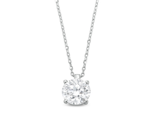 Diamond Solitaire Pendant Necklace - 1.00 ct
